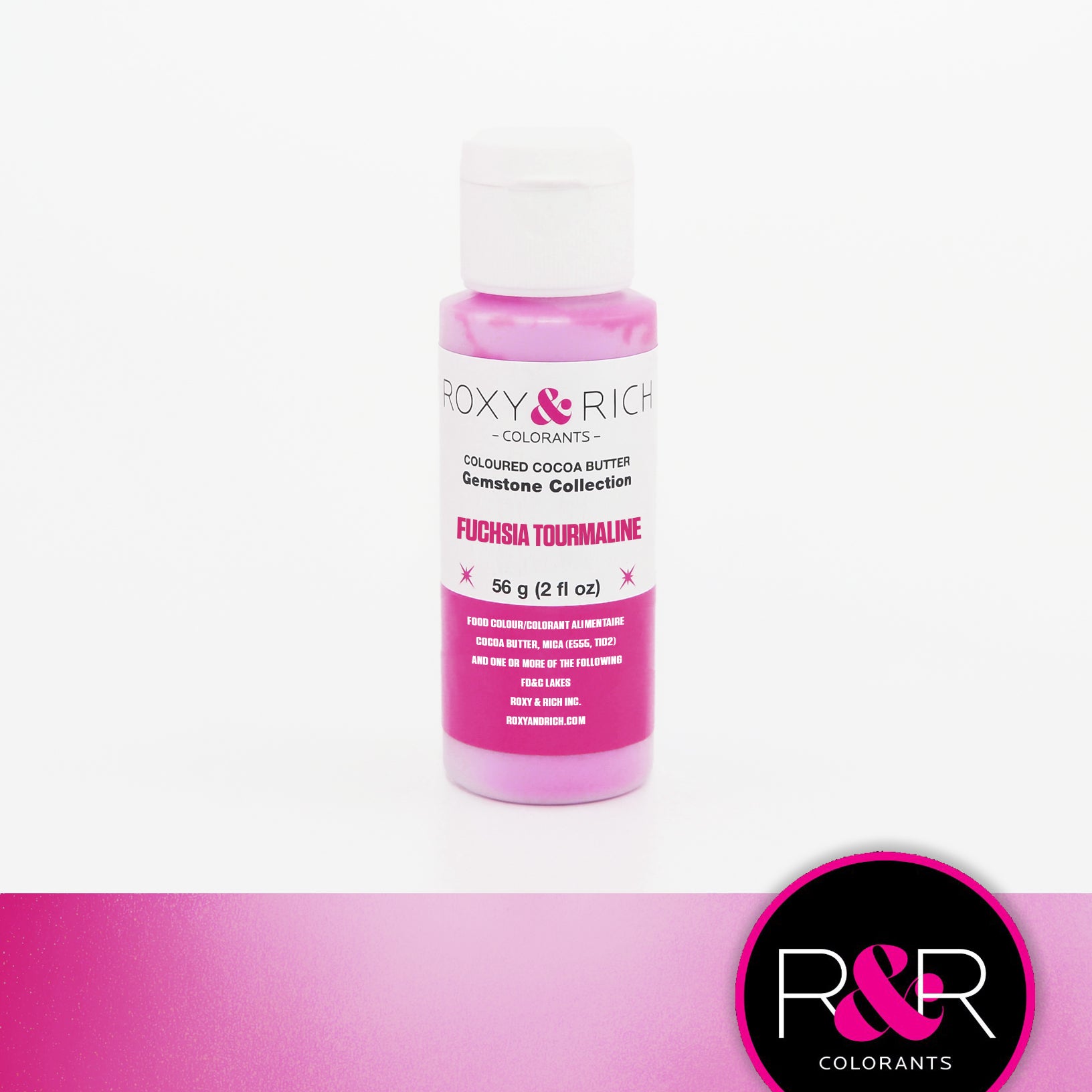 Roxy & Rich Gemstone Cocoa Butter Fuchsia Tourmaline (#BG2-031) - 2 OZ - Papagino Foods Inc.