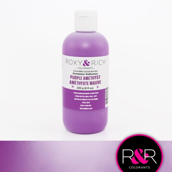 Roxy & Rich Gemstone Cocoa Butter Purple Amethyst (#BG8-008) - 8 OZ - Papagino Foods Inc.