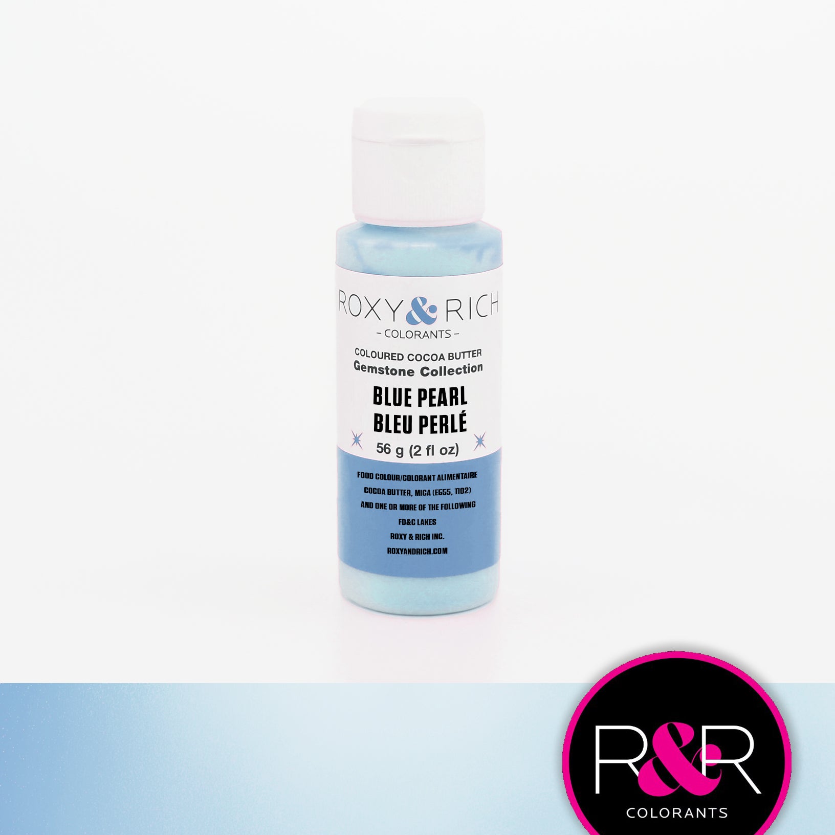 Roxy & Rich Pearl Gemstone Cocoa Blue Pearl (# BP2-003) - 2 OZ - Papagino Foods Inc.