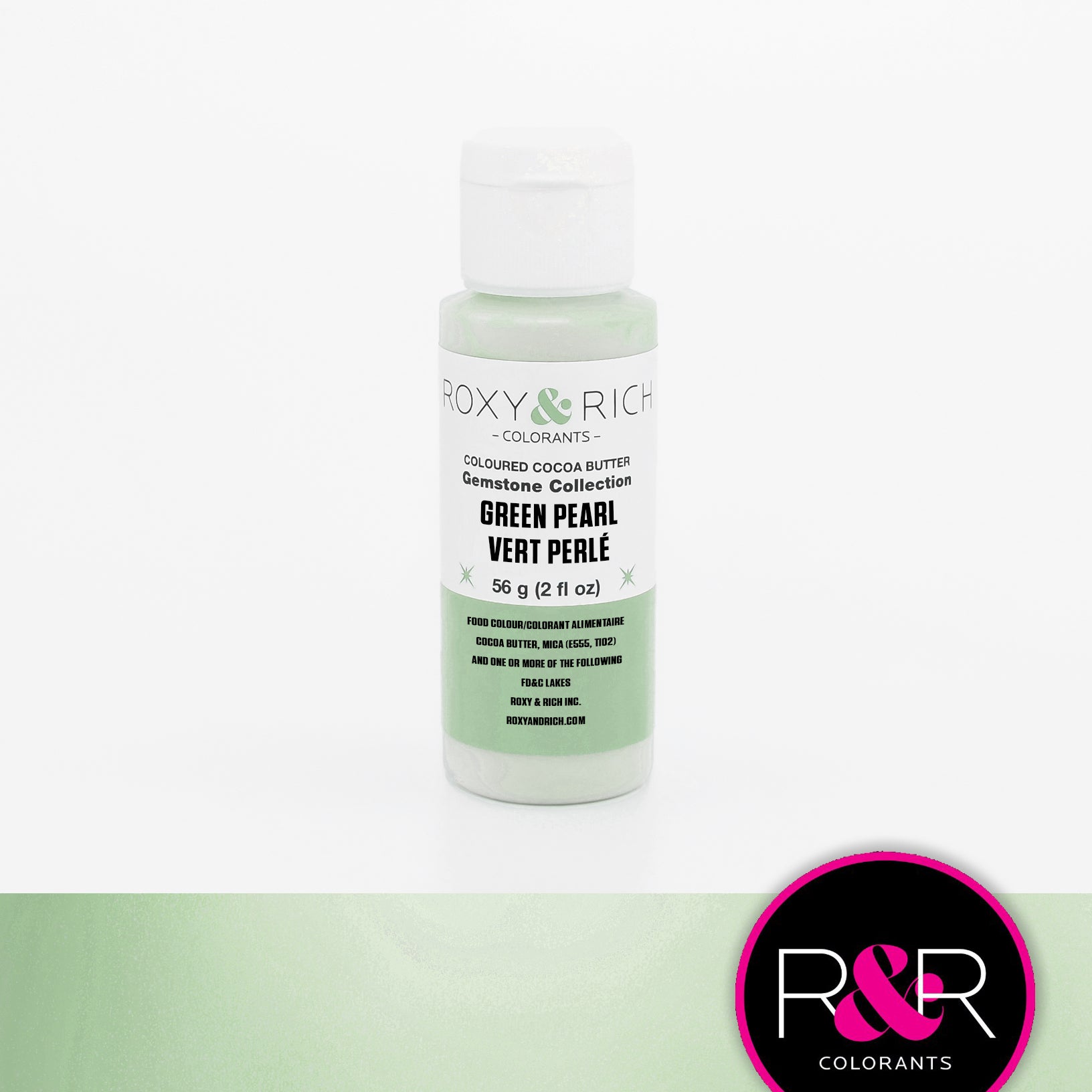 Roxy & Rich Gemstone Cocoa Butter Green Pearl (#BP2-004) - 2 OZ - Papagino Foods Inc.
