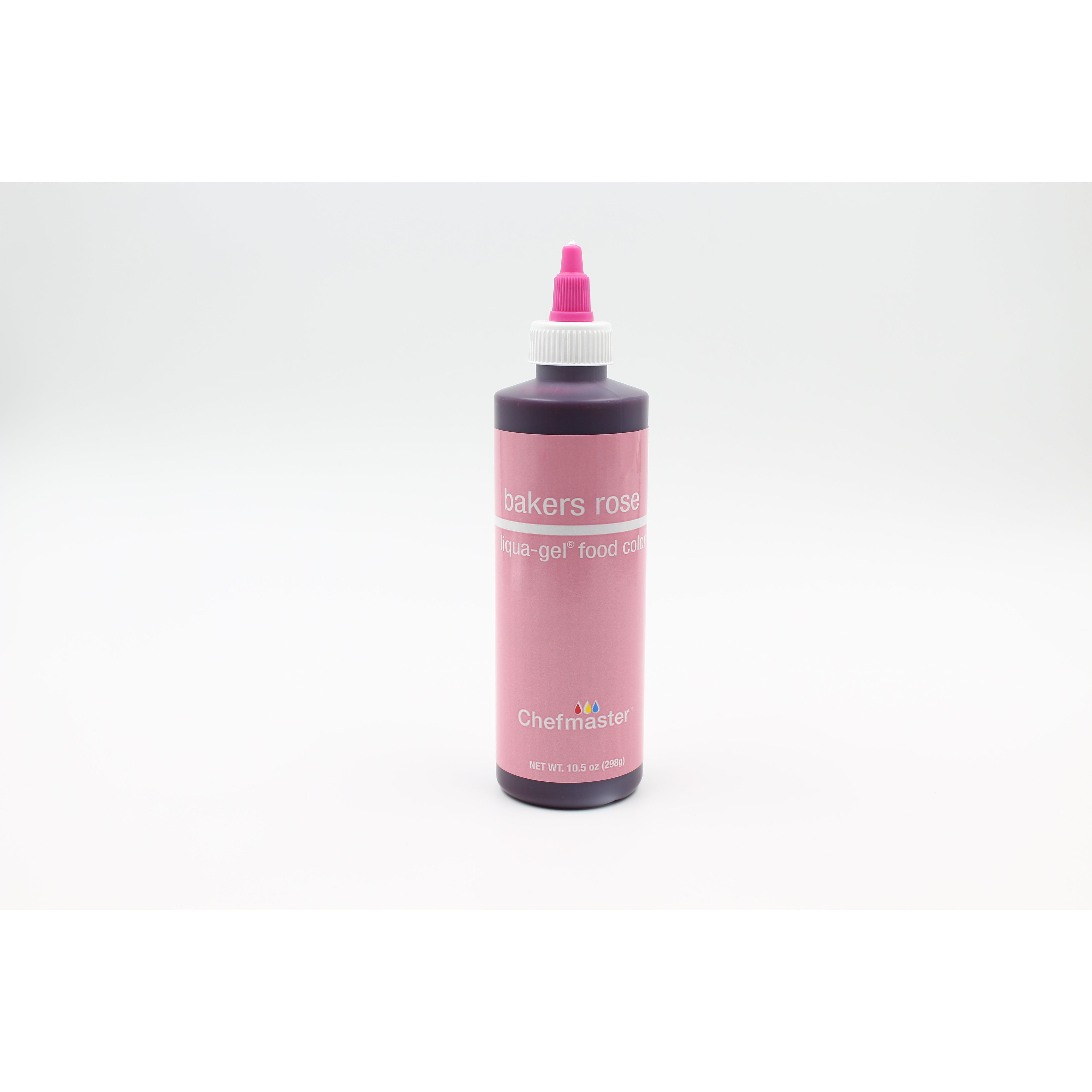 Chefmaster Bakers Rose Liqua-Gel Food Coloring (# 5445) 10.5 OZ - Papagino Foods Inc.