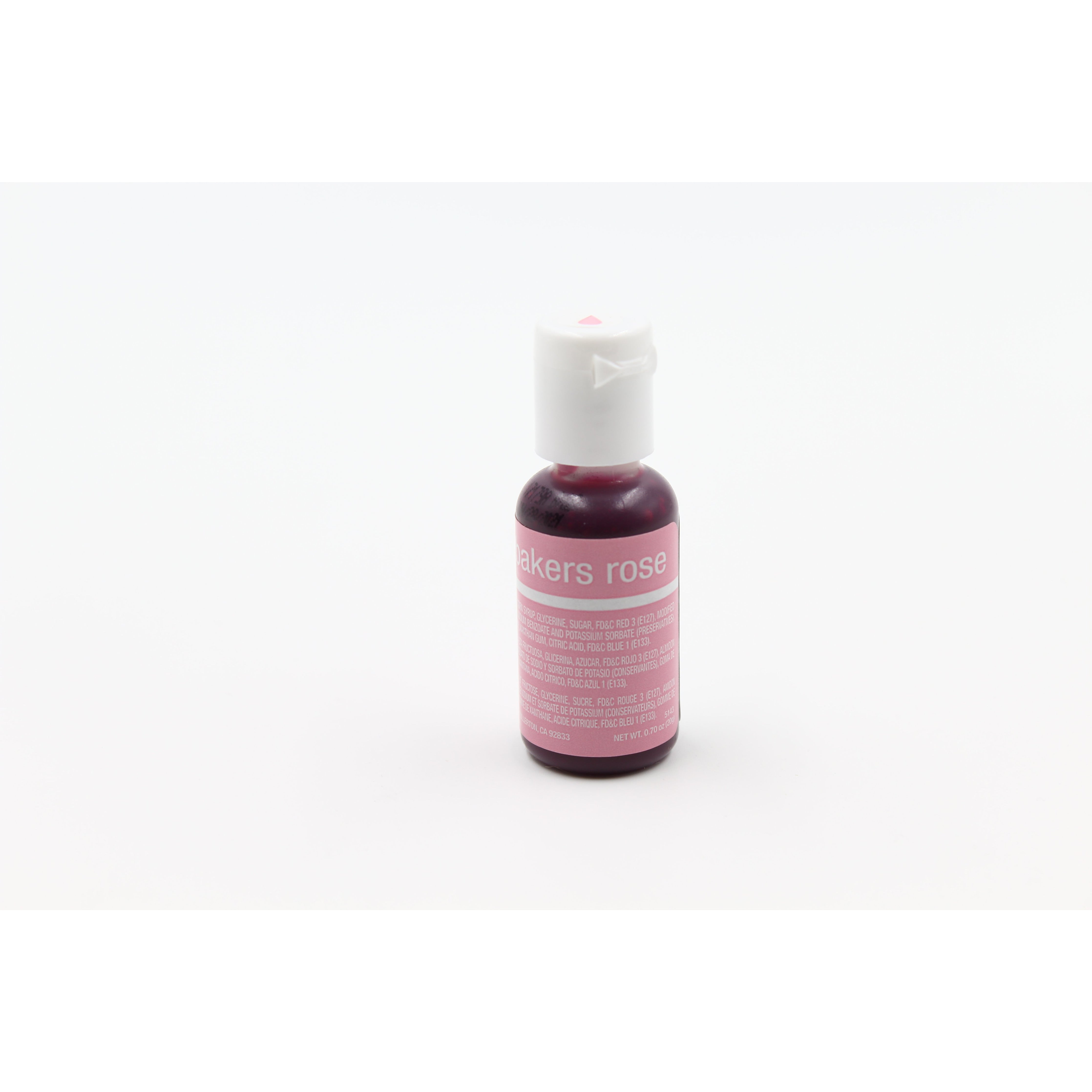 Chefmaster Bakers Rose Liqua-Gel Food Coloring (# 5143) 0.70 OZ - Papagino Foods Inc.