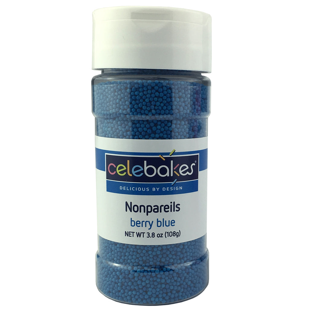 Berry Blue Nonpareils, 3.8 oz - Papagino Foods Inc.