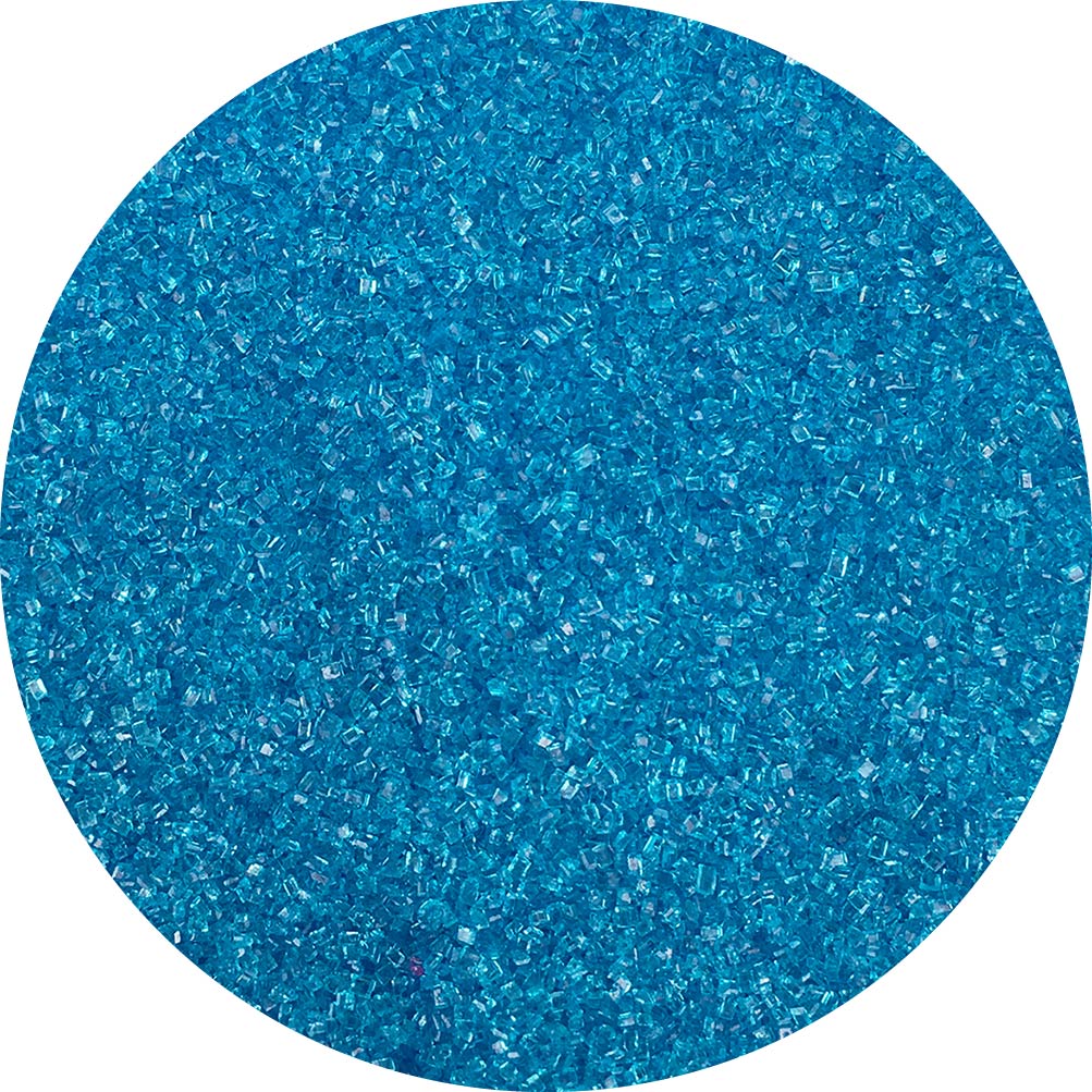 Celebakes Blue Sanding Sugar, 4 oz. Product #7500-78505B - Papagino Foods Inc.