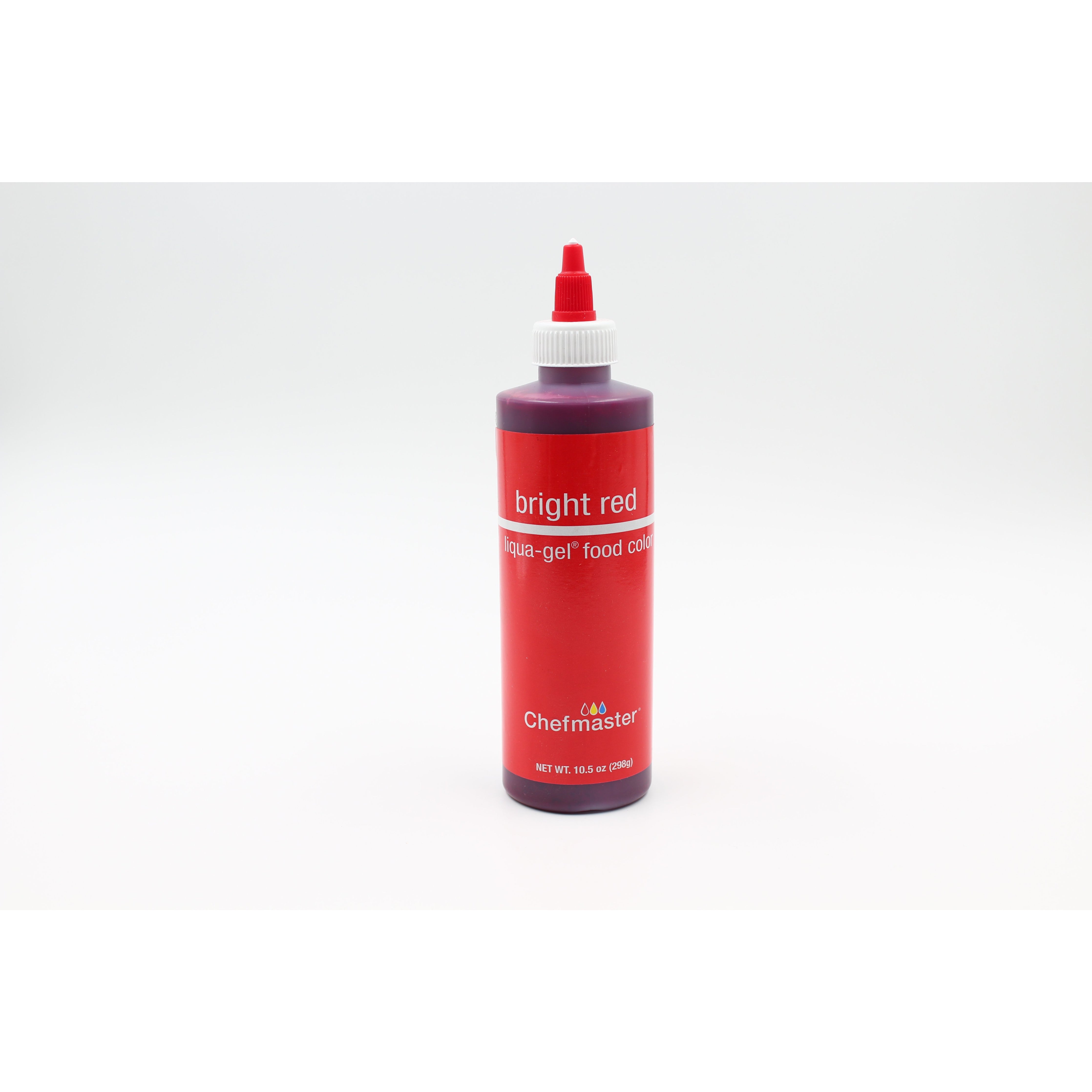 Chefmaster Bright Red Liqua-Gel Food Coloring (# 5470) 10.5 OZ - Papagino Foods Inc.