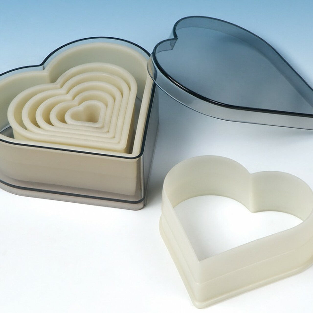 Fat Daddio, Nylon Cutter Set, Heart, 7 pc set (#CKC-2065) - Papagino Foods Inc.