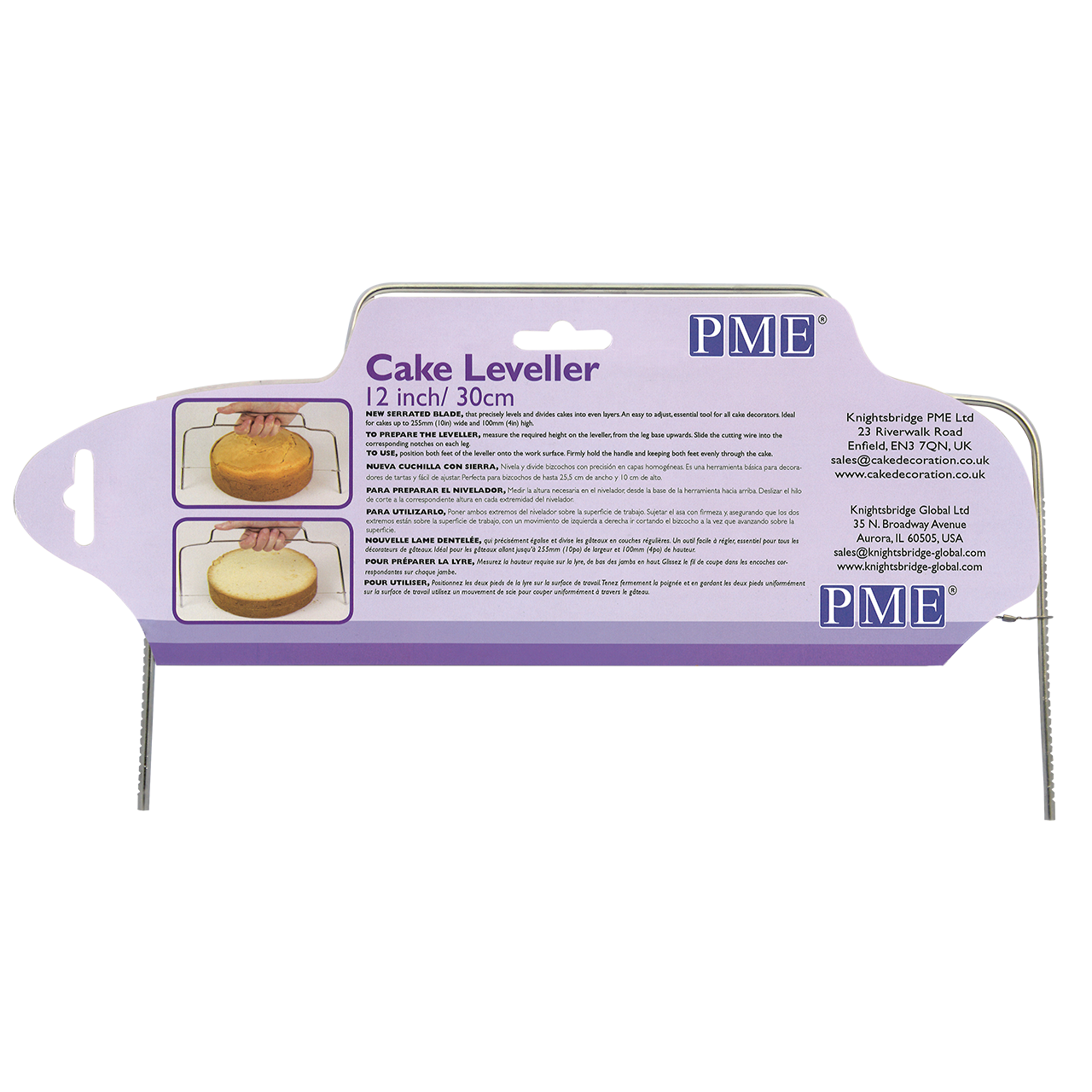 Cake Leveller (30mm / 12”) #CL12 - Papagino Foods Inc.