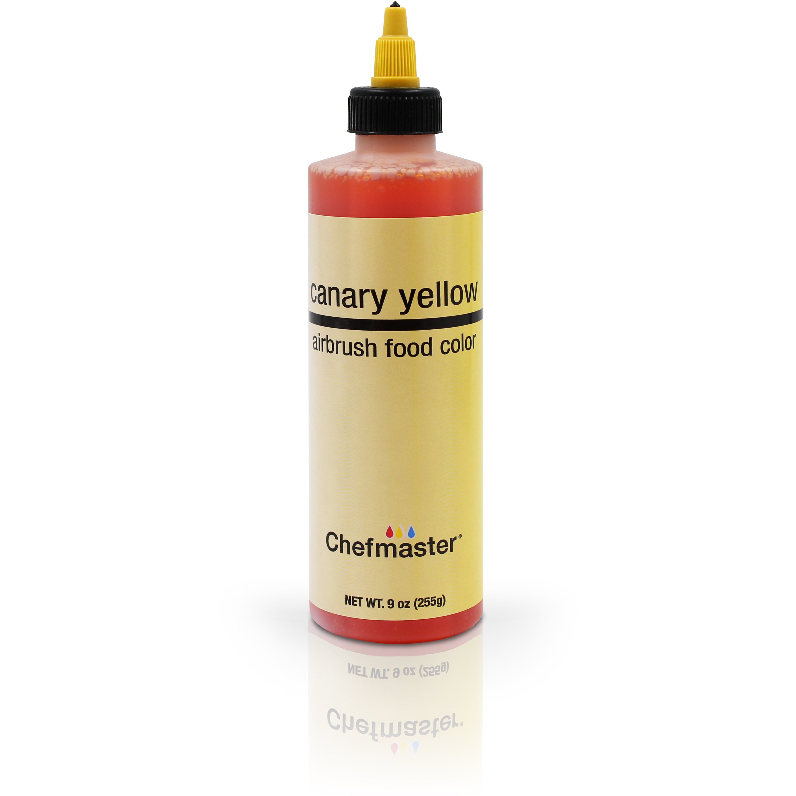 Chefmaster Canary Yellow Airbrush Food Coloring (# 3195) 9.0 OZ
