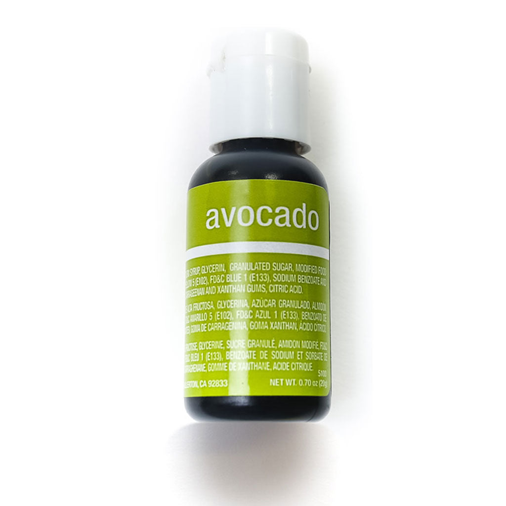 Chefmaster Avocado Liqua-Gel Food Coloring (# 5100) 0.70 OZ - Papagino Foods Inc.