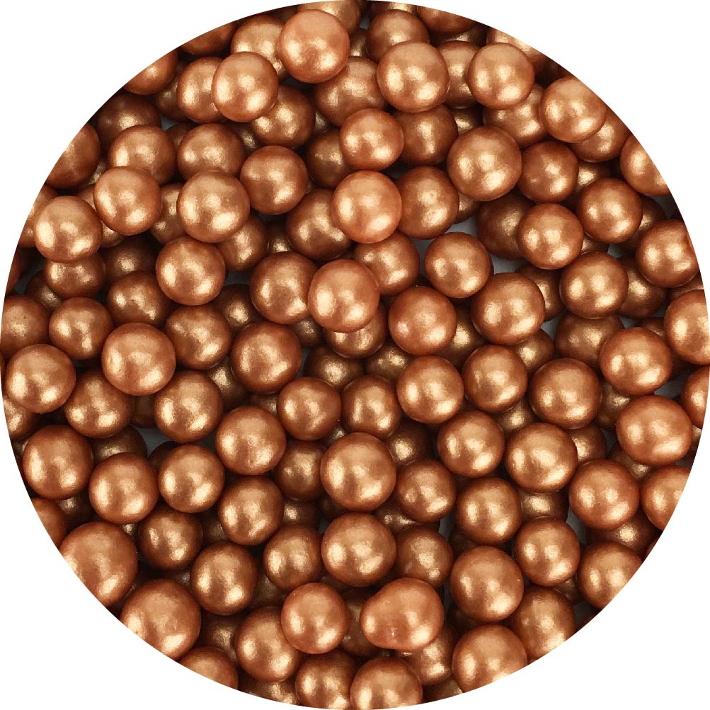 Copper Dragees 5mm, 3.7 oz. #7500-785810C - Papagino Foods Inc.