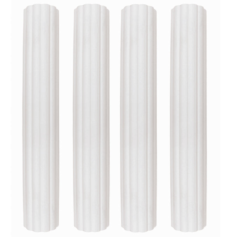 Plastic Hollow Pillars Pk/4 (152mm / 6”) / White