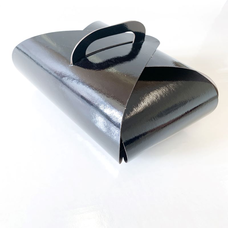 Black Tulip Cup Cake Boxes Double 4" x 8" / 100 pack with matching cupcake insert - Papagino Foods Inc.