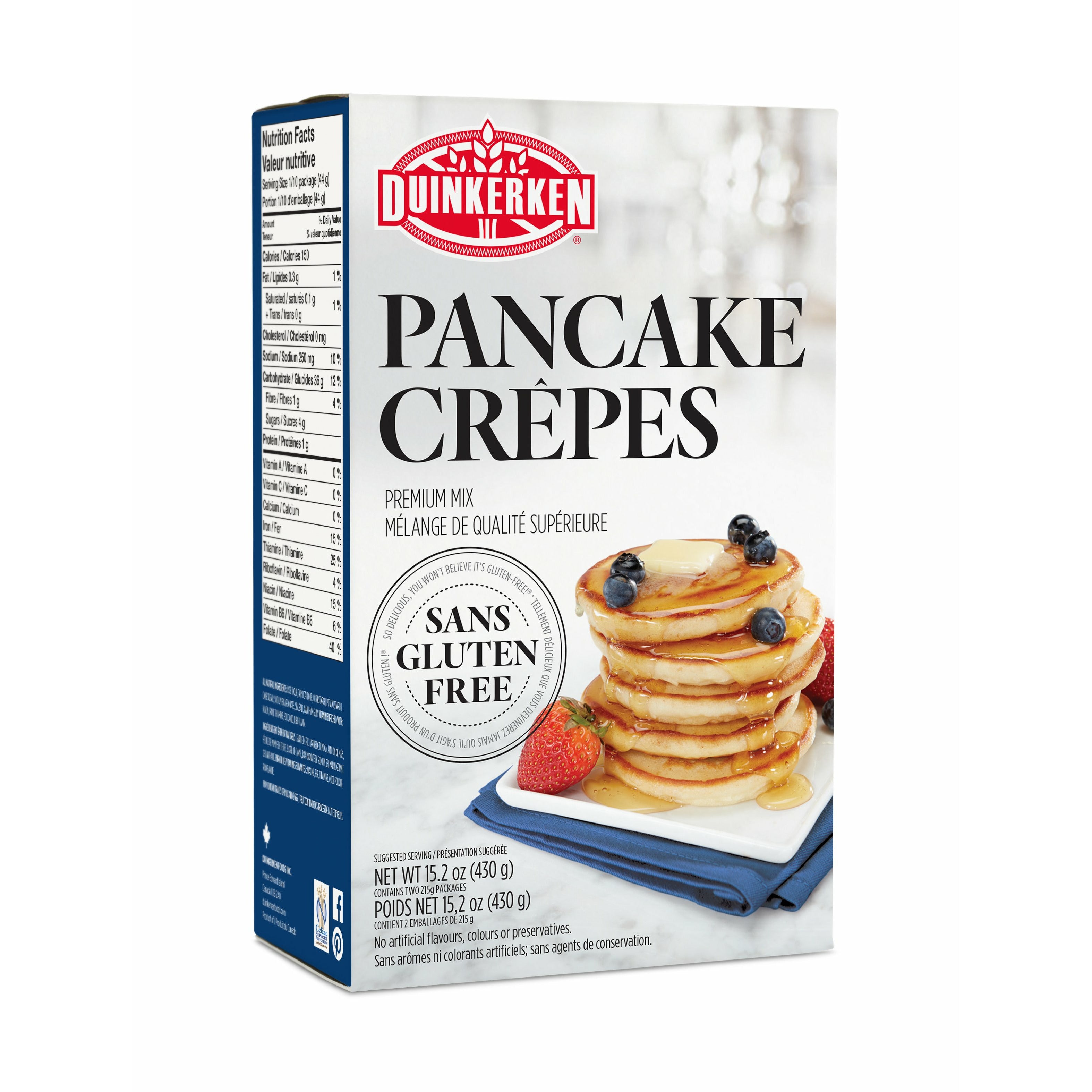 Duinkerken Gluten Free Pancake Mix 430 grams