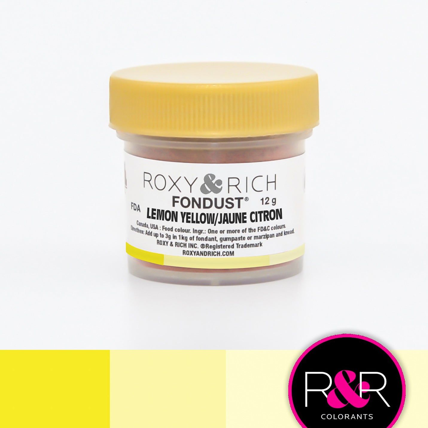 Roxy & Rich Lemon Yellow (# F15-005) 12 G - Papagino Foods Inc.