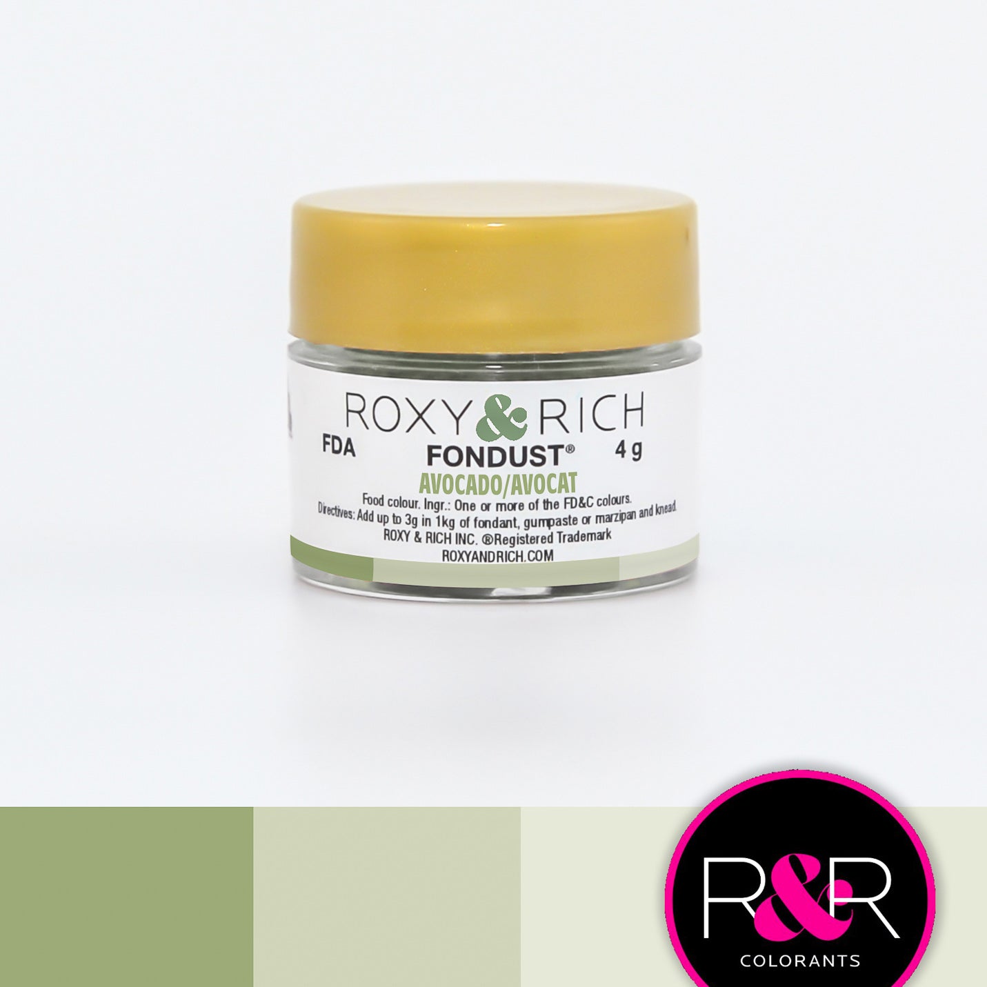 Roxy & Rich Avocado Fondust  (# F4-026) 4 G - Papagino Foods Inc.
