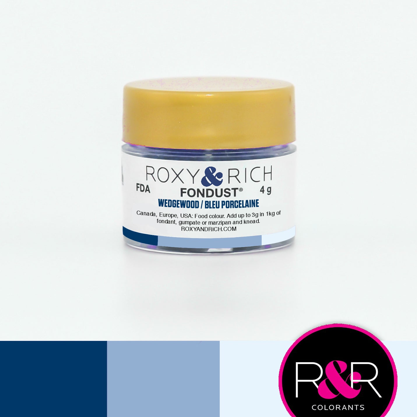 Roxy & Rich Wedgewood Fondust  (# F4-052) 4 G - Papagino Foods Inc.