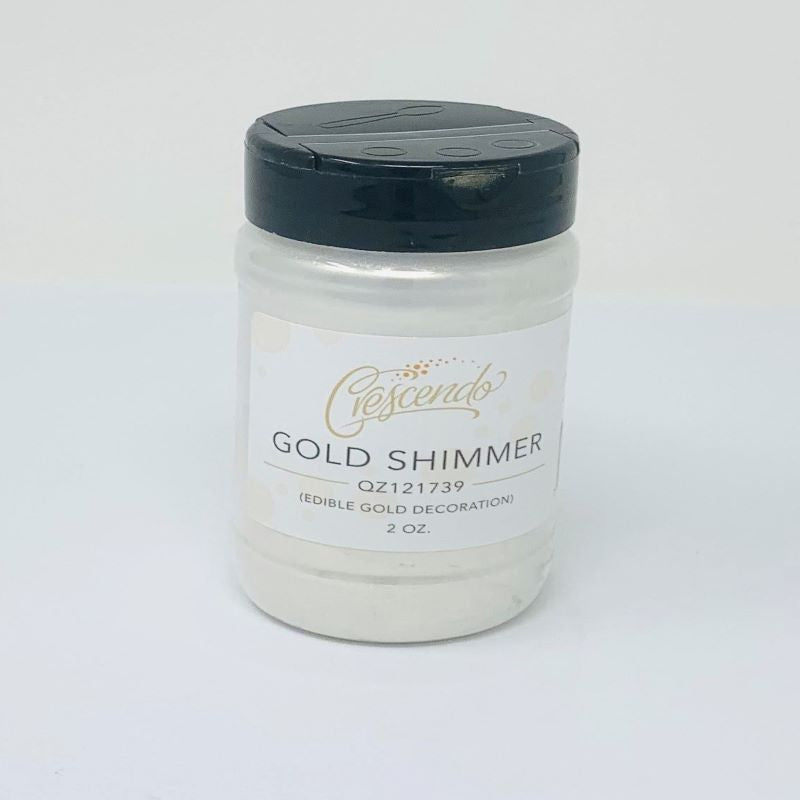 Crescendo Gold Shimmer Powder, Edible 2 oz