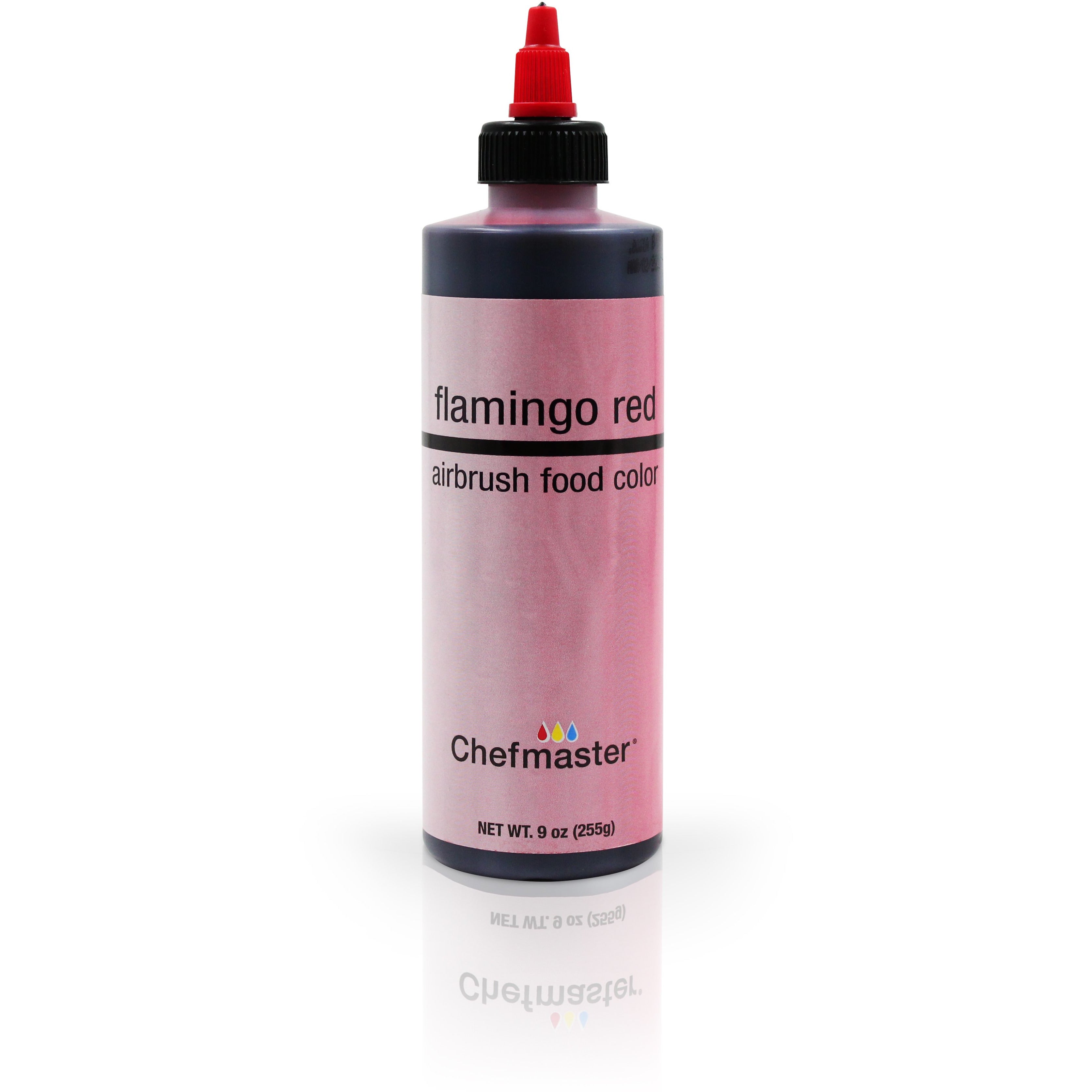 Chefmaster Flamingo Red Airbrush Food Coloring (# 3192) 9.0 OZ - Papagino Foods Inc.