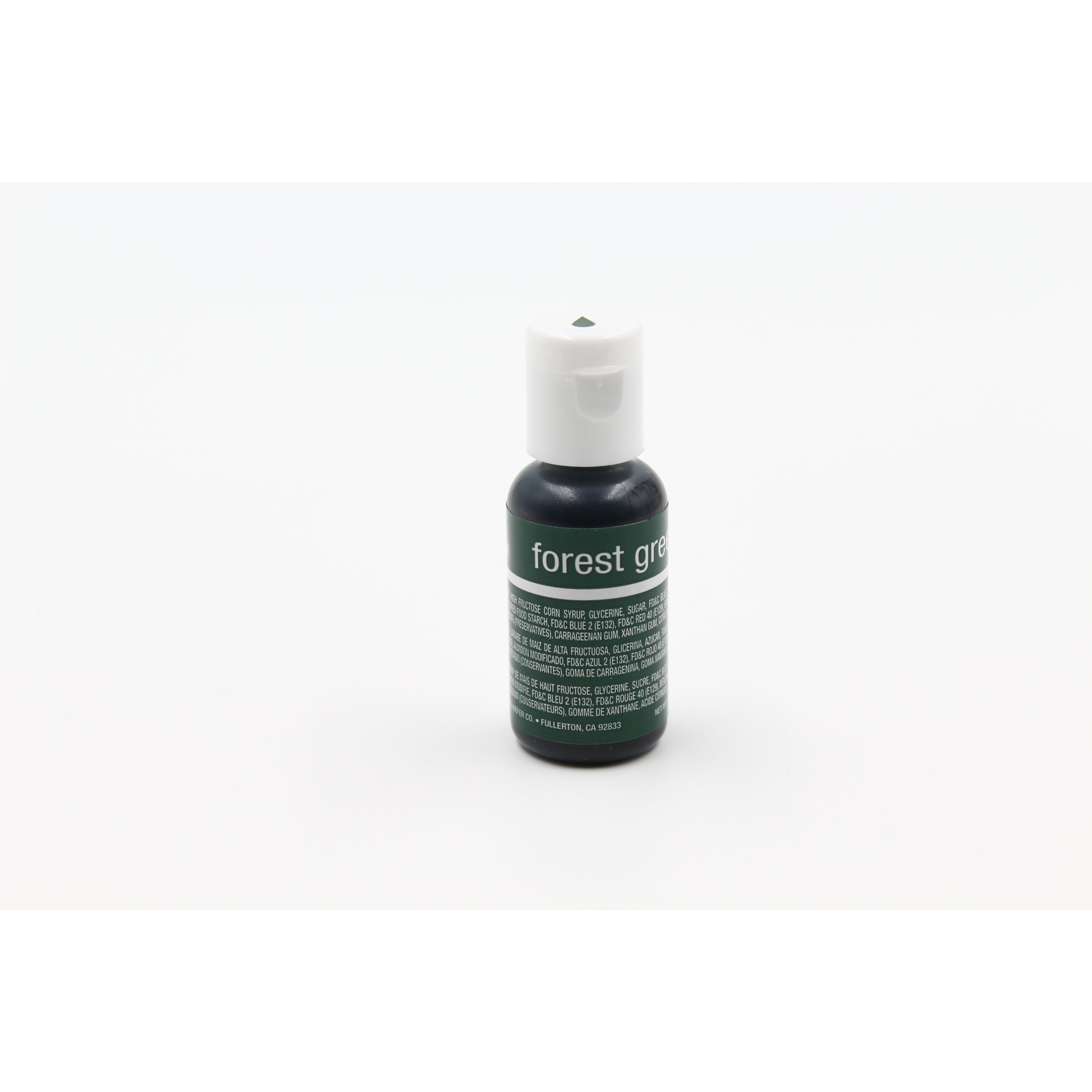Chefmaster Forest Green Liqua-Gel Food Coloring (# 5115) 0.70 OZ - Papagino Foods Inc.