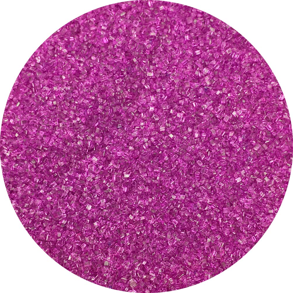 Celebakes Fuchsia Sanding Sugar, 4 oz. Product #7500-78505F - Papagino Foods Inc.