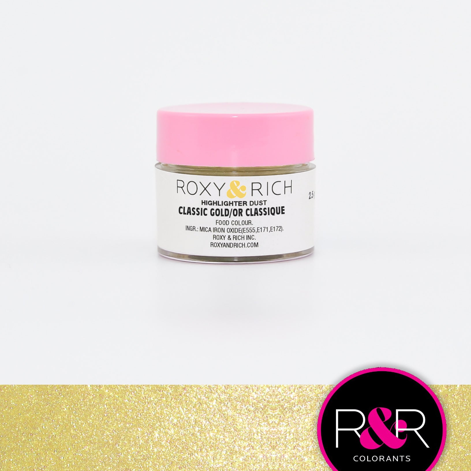 Roxy & Rich Highlighter Dust Classic Gold (# G2-003) - 2.5 G - Papagino Foods Inc.