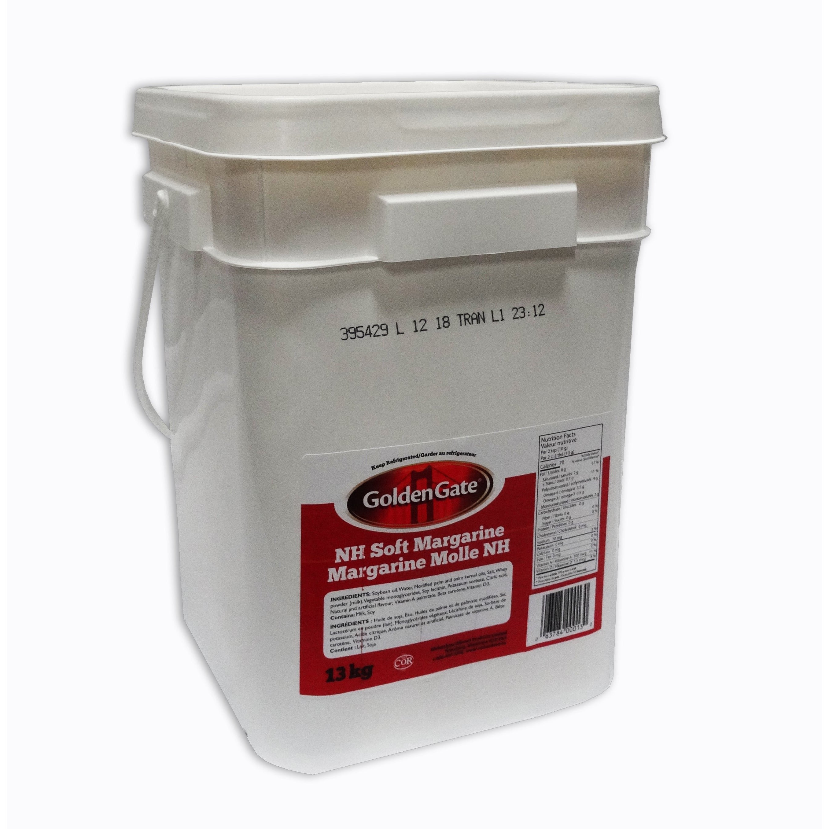Soft Salted Yellow Margarine NH 13 Kg (Pickup Only) - Papagino Foods Inc.