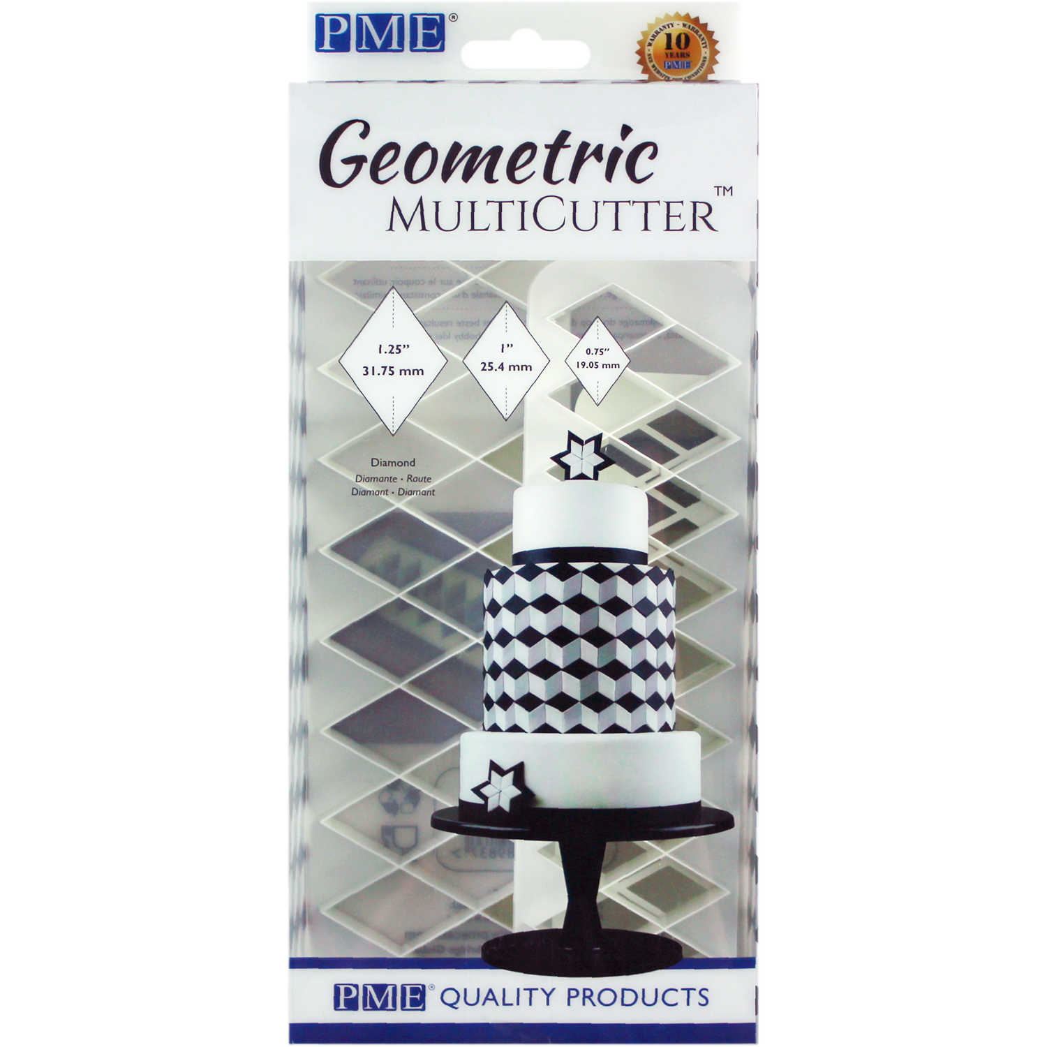 Geometric Multi Cutter - Diamond, Set of 3 #GMC134 - Papagino Foods Inc.