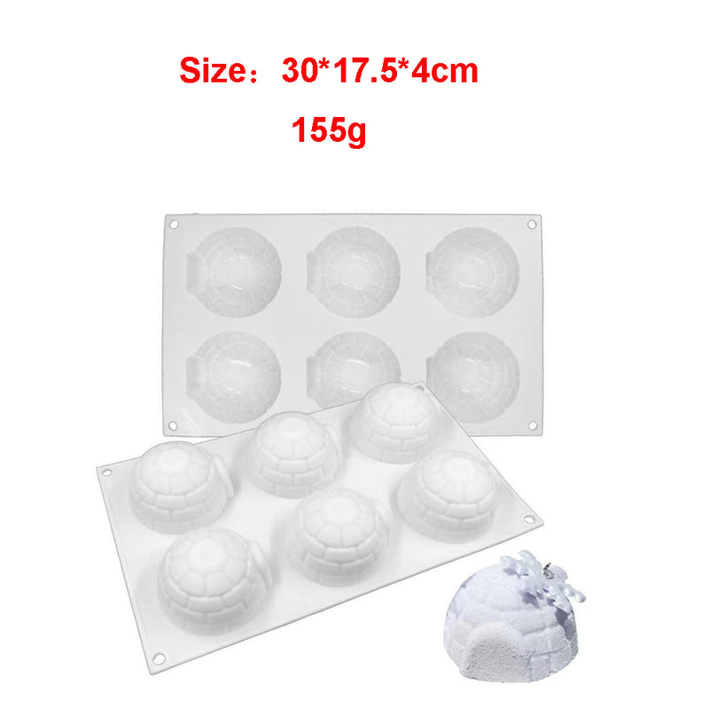 Igloo 3D Silicone Chocolate, Cookie & Dessert Mold