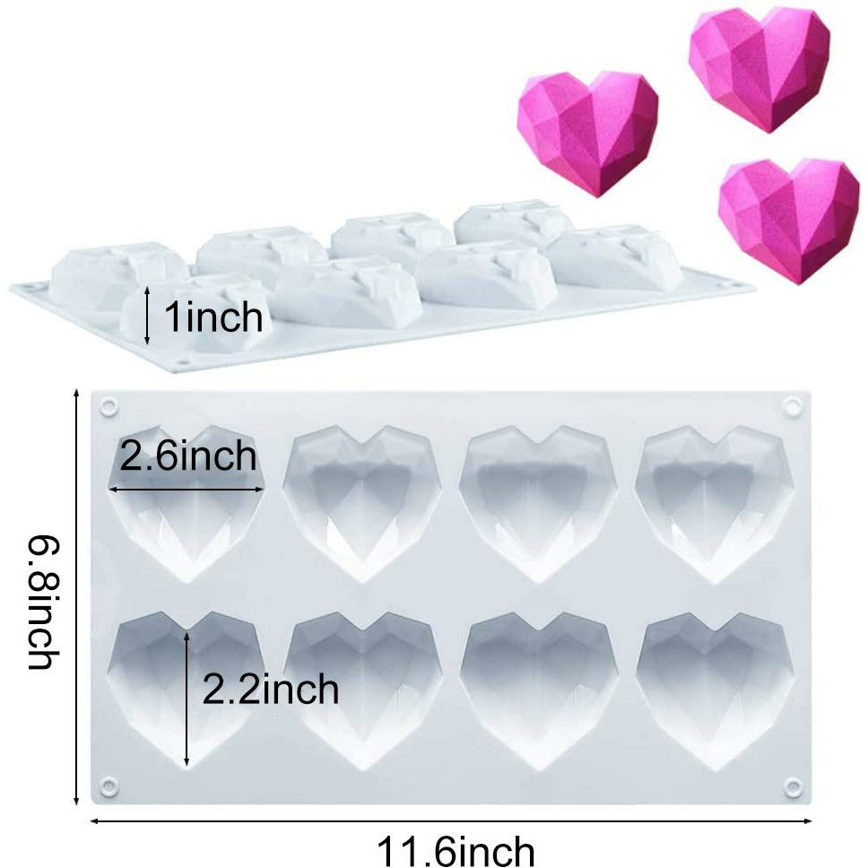 Heart Shaped 3D Silicone Mold - Papagino Foods Inc.