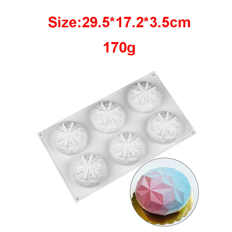 Small Gem Cake 3D Silicone Chocolate, Cookie & Dessert Mold - Papagino Foods Inc.
