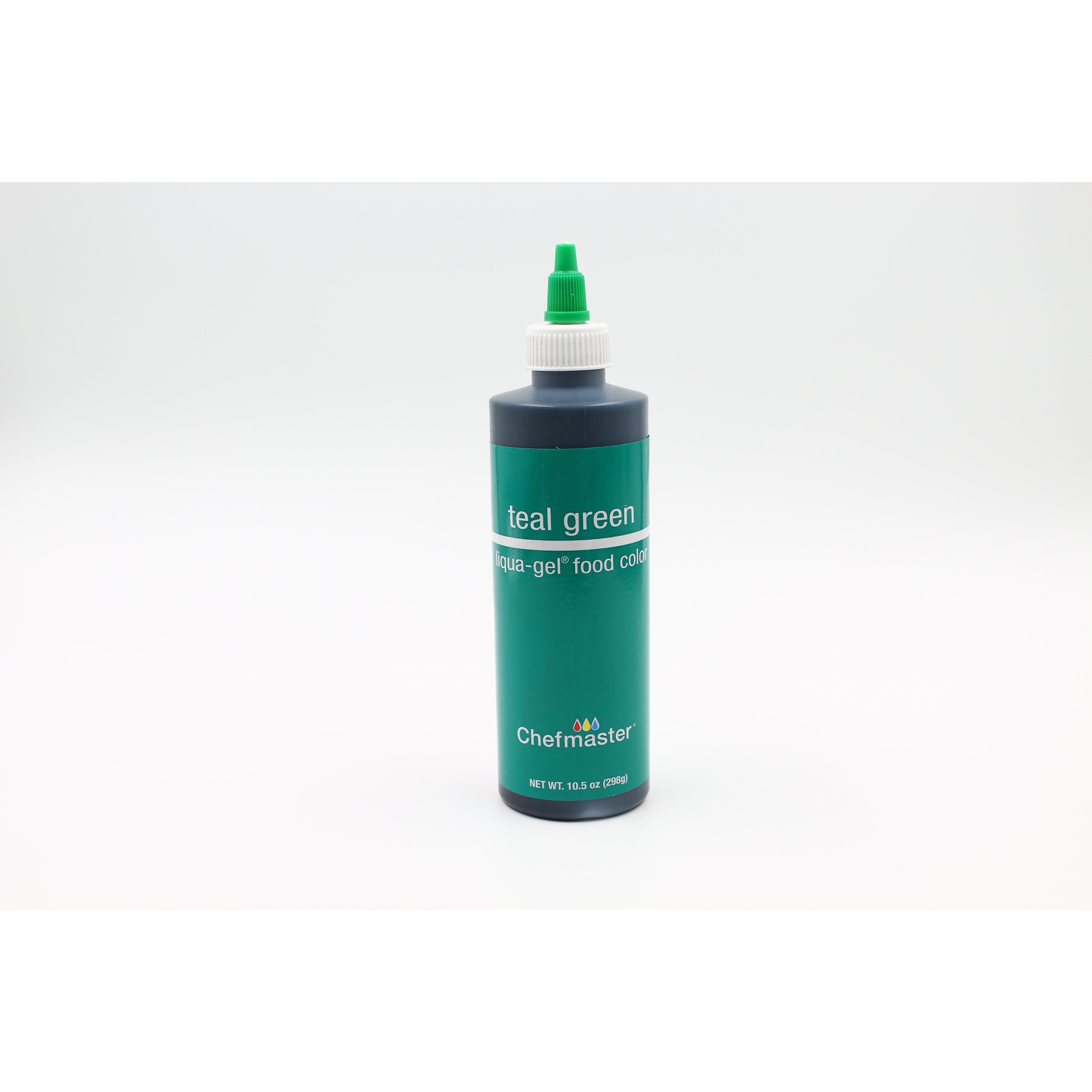 Chefmaster Teal Green Liqua-Gel Food Coloring (# 5438) 10.5 OZ - Papagino Foods Inc.