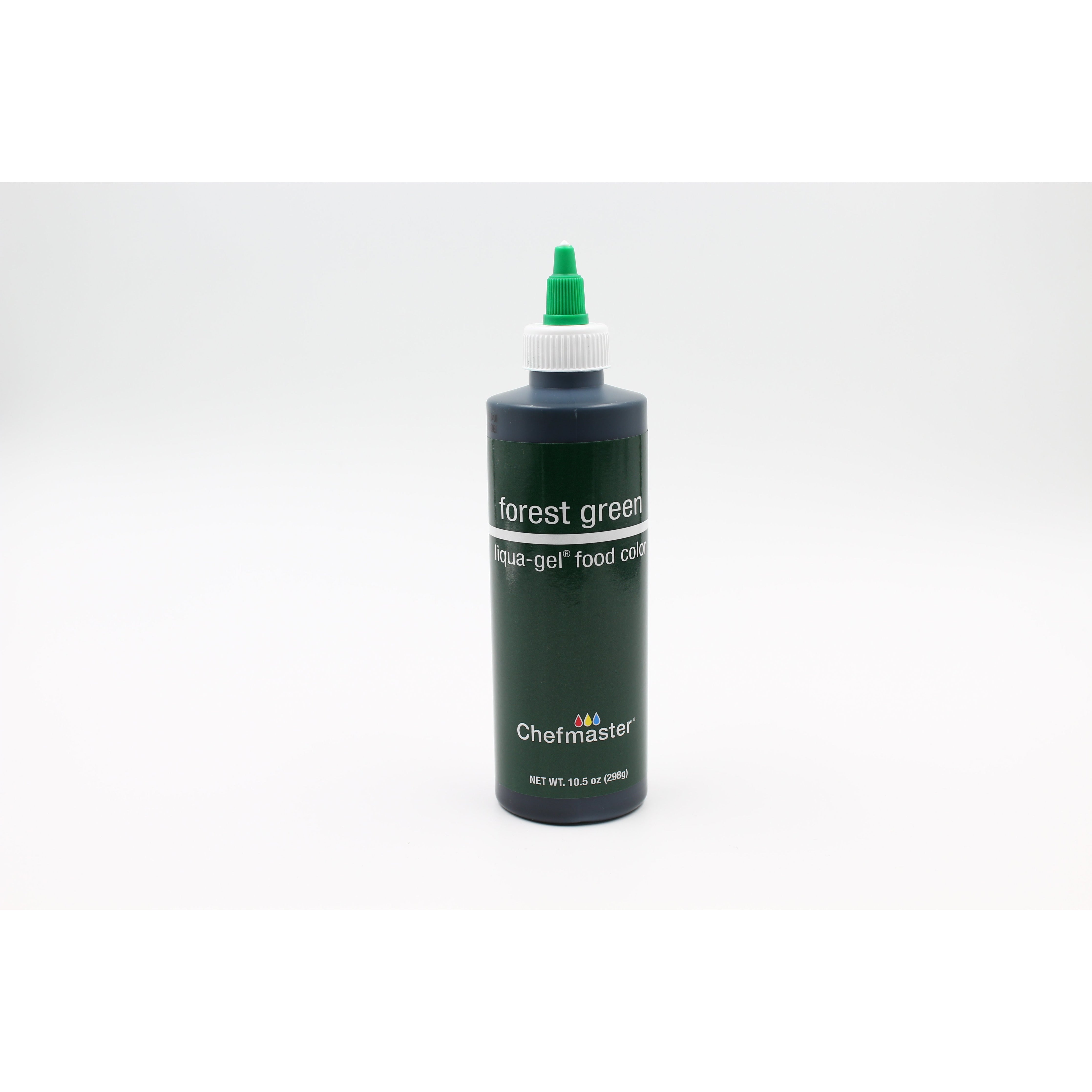 Chefmaster Forest Green Liqua-Gel Food Coloring (# 5428)10.5 OZ - Papagino Foods Inc.