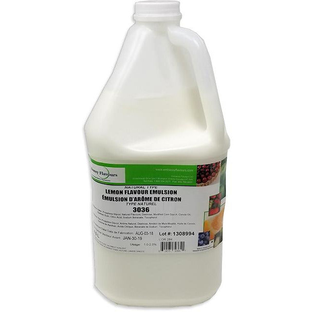 Lemon Emulsion #3036 4 L (Pickup Only) - Papagino Foods Inc.