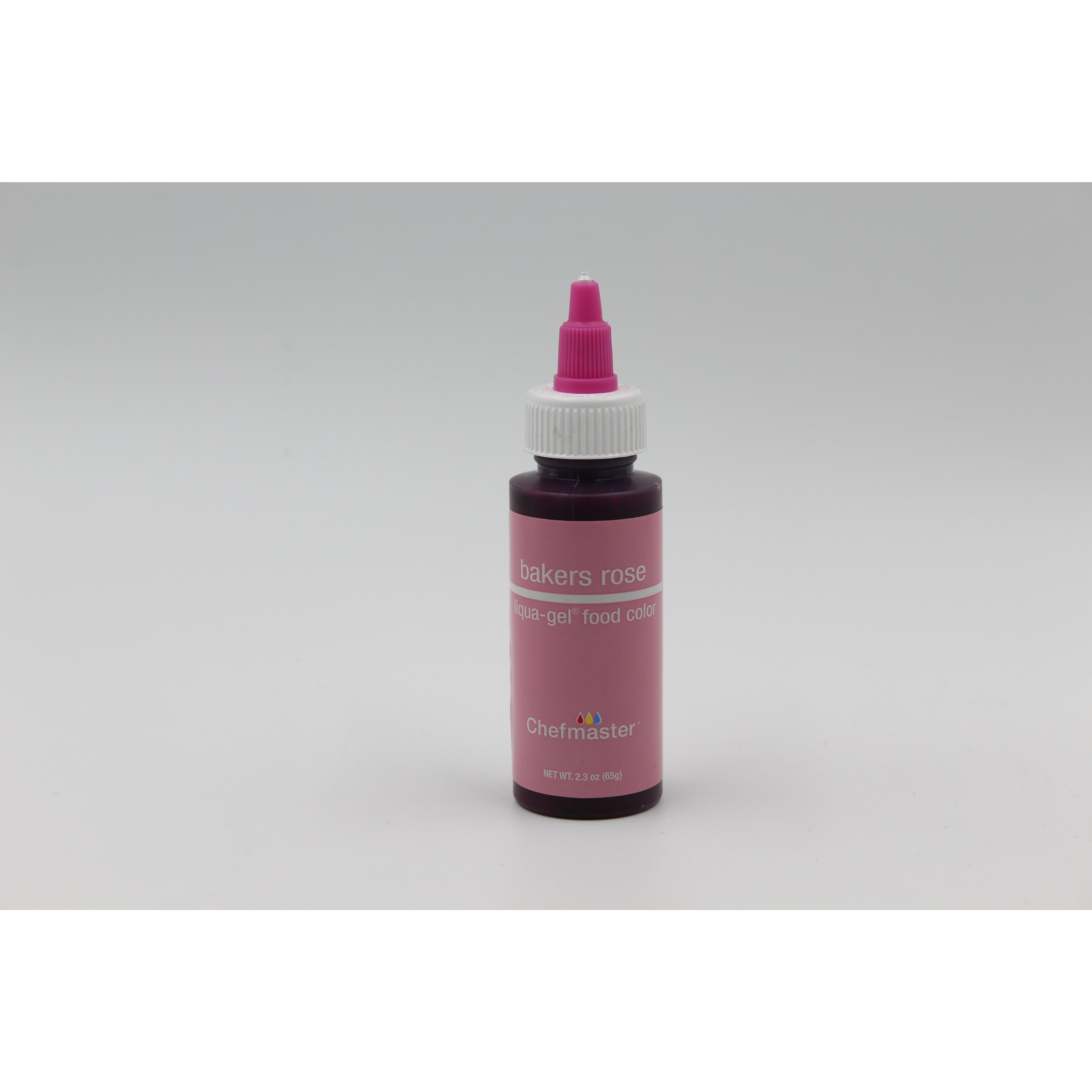 Chefmaster Bakers Rose Liqua-Gel Food Coloring (# 5041) 2.3 OZ - Papagino Foods Inc.