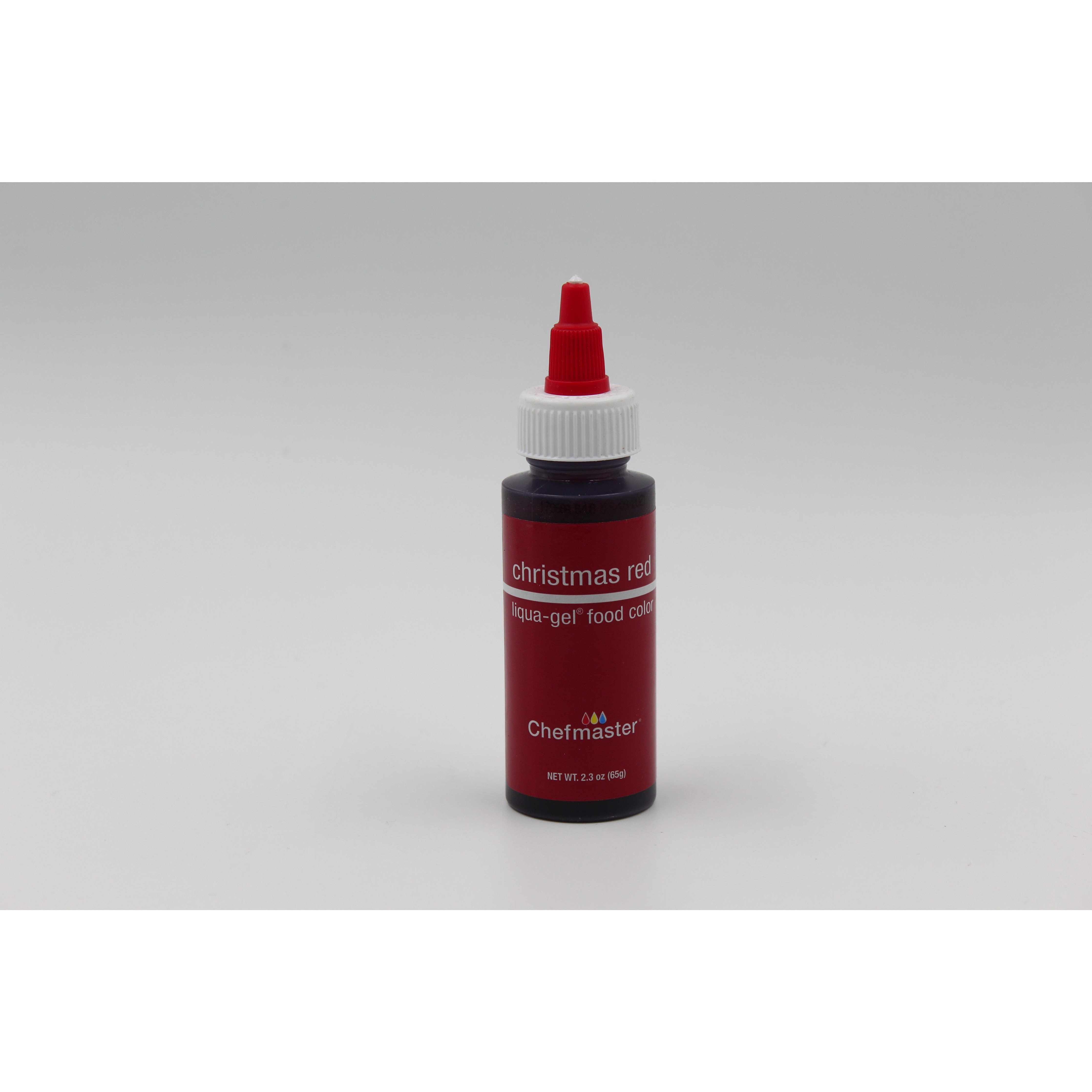 Chefmaster Christmas Red Liqua-Gel Food Coloring (#5056) 2.3 OZ - Papagino Foods Inc.