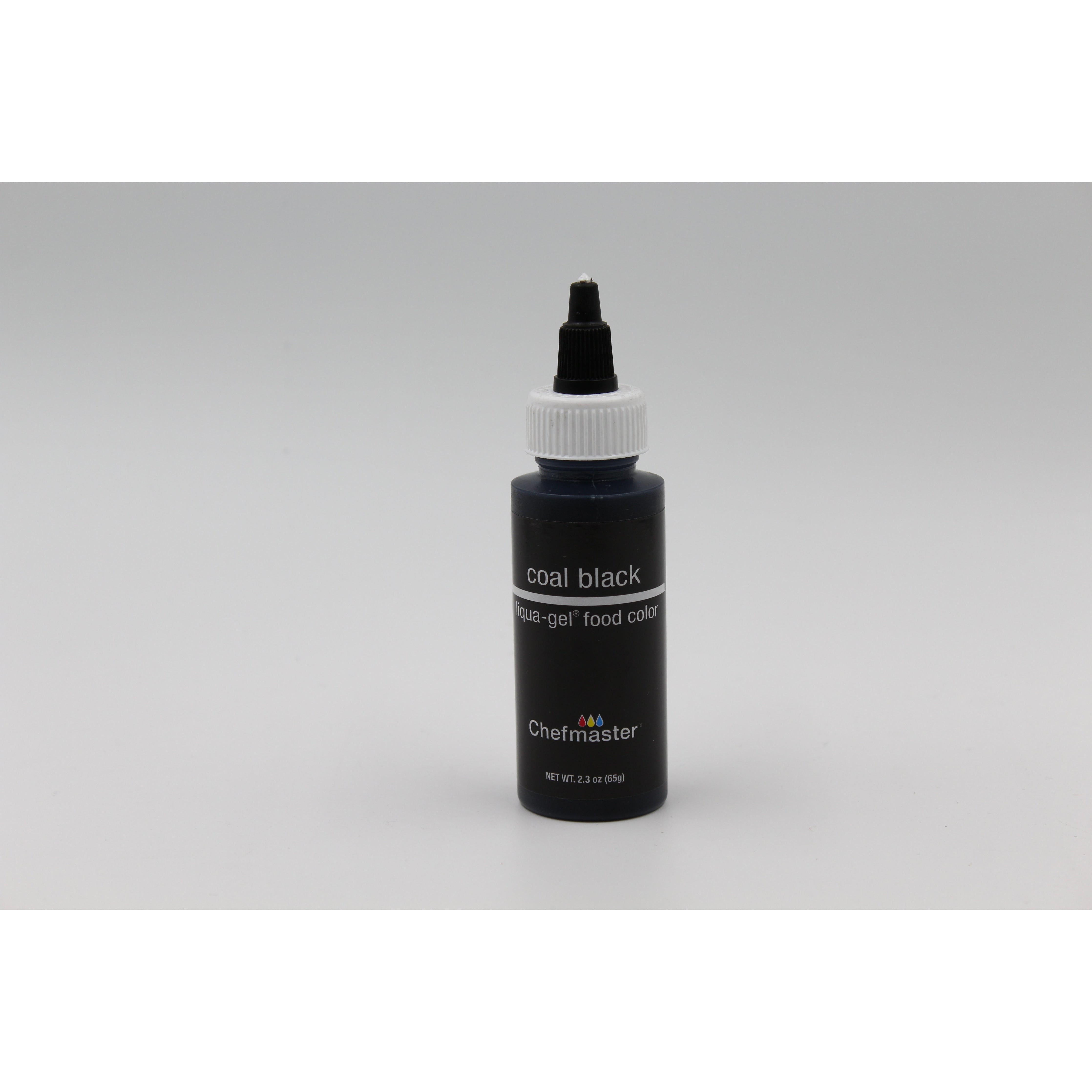 Chefmaster Coal Black Liqua-Gel Food Coloring (# 5006) 2.3 OZ - Papagino Foods Inc.