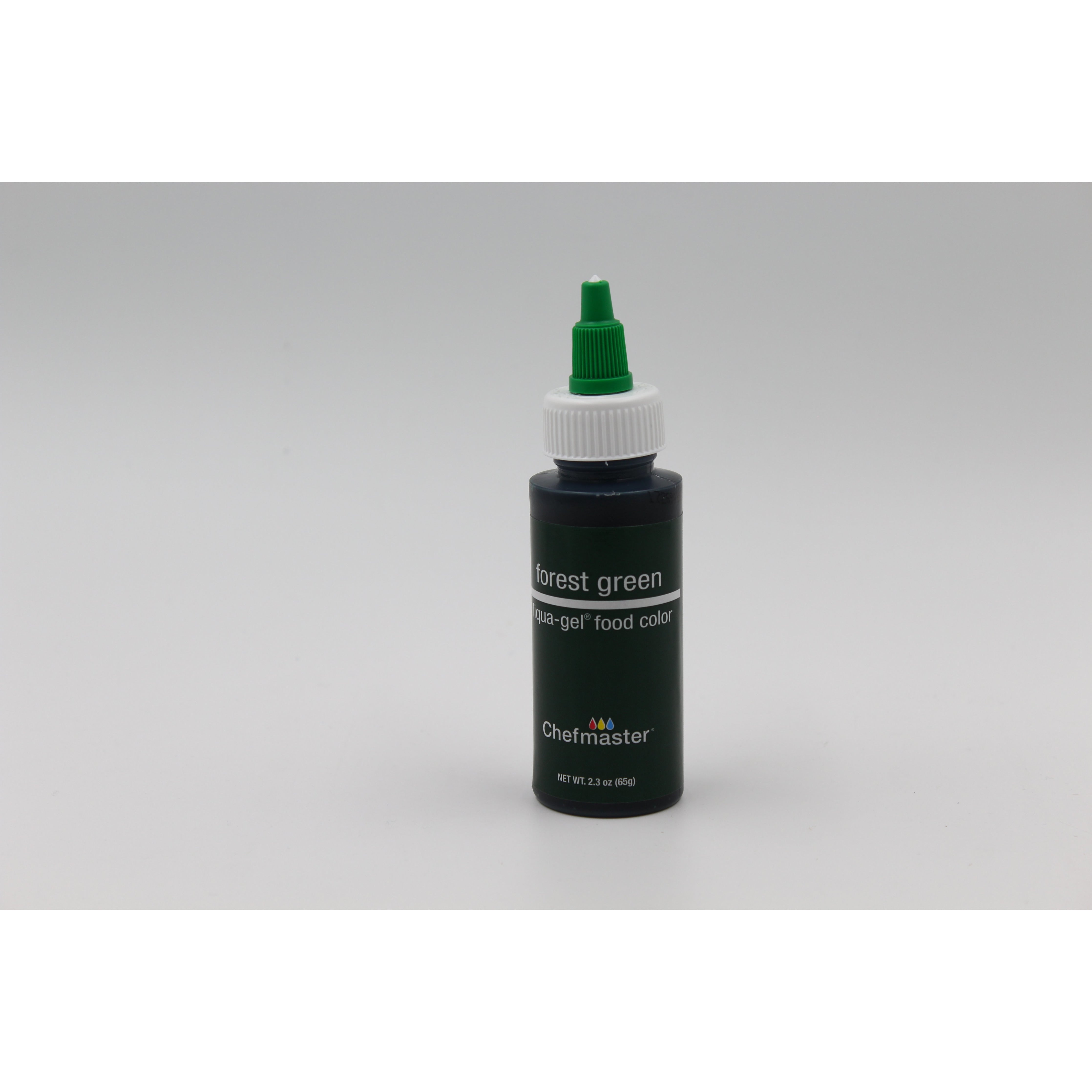 Chefmaster Forest Green Liqua-Gel Food Coloring (# 5024) 2.3 OZ - Papagino Foods Inc.