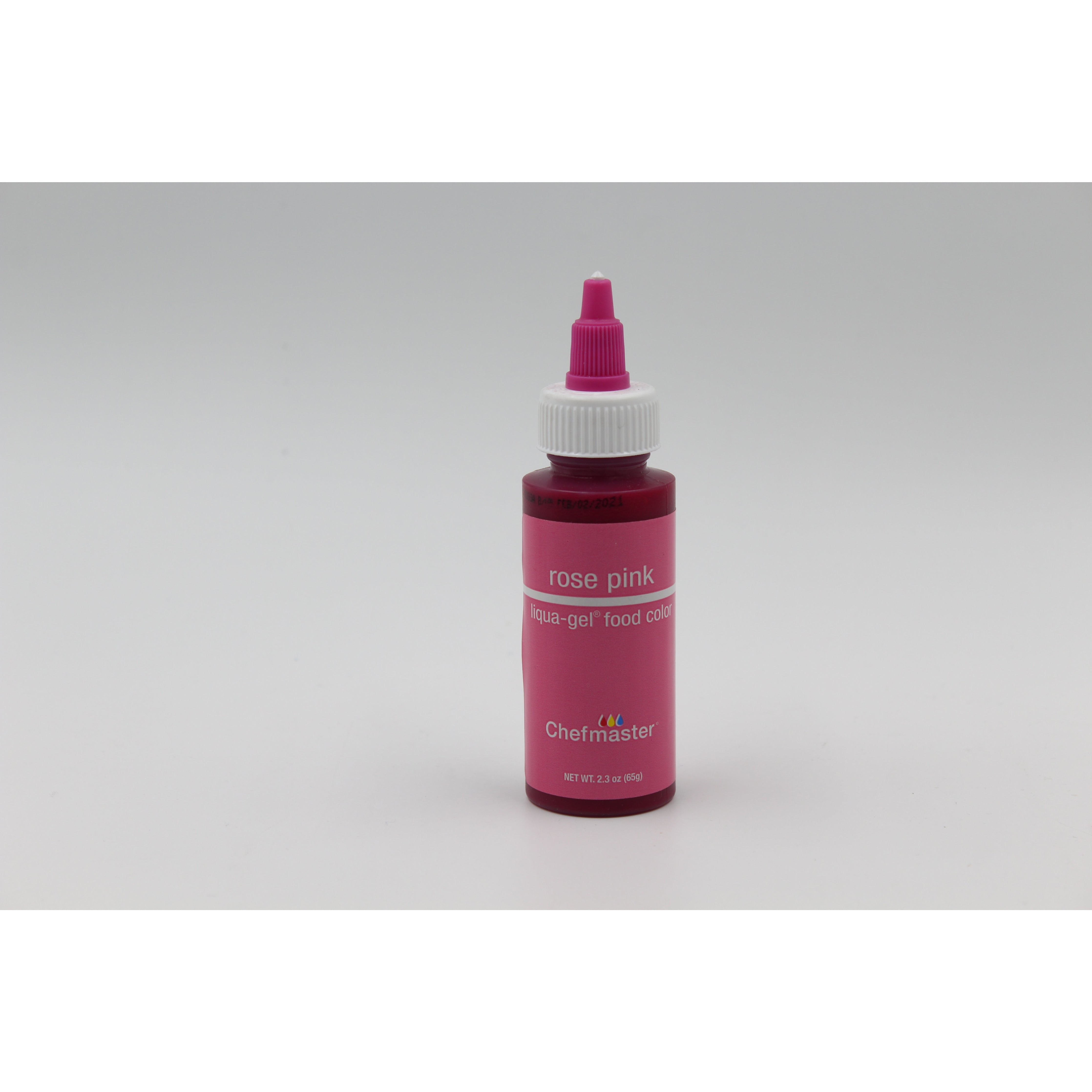 Chefmaster Rose Pink Liqua-Gel Food Coloring (# 5046) 2.3 OZ - Papagino Foods Inc.