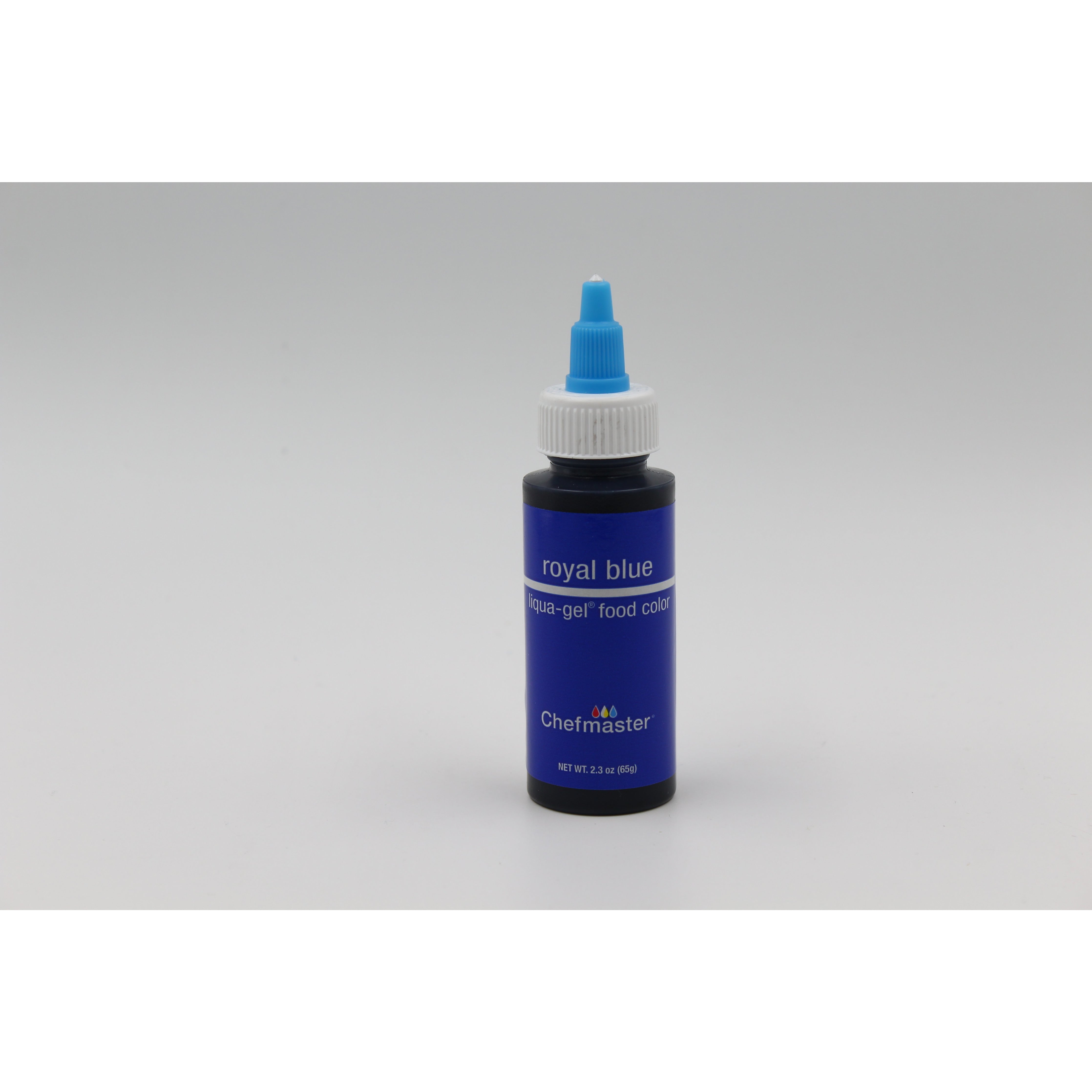 Chefmaster Royal Blue Liqua-Gel Food Coloring (# 5011) 2.3 OZ - Papagino Foods Inc.