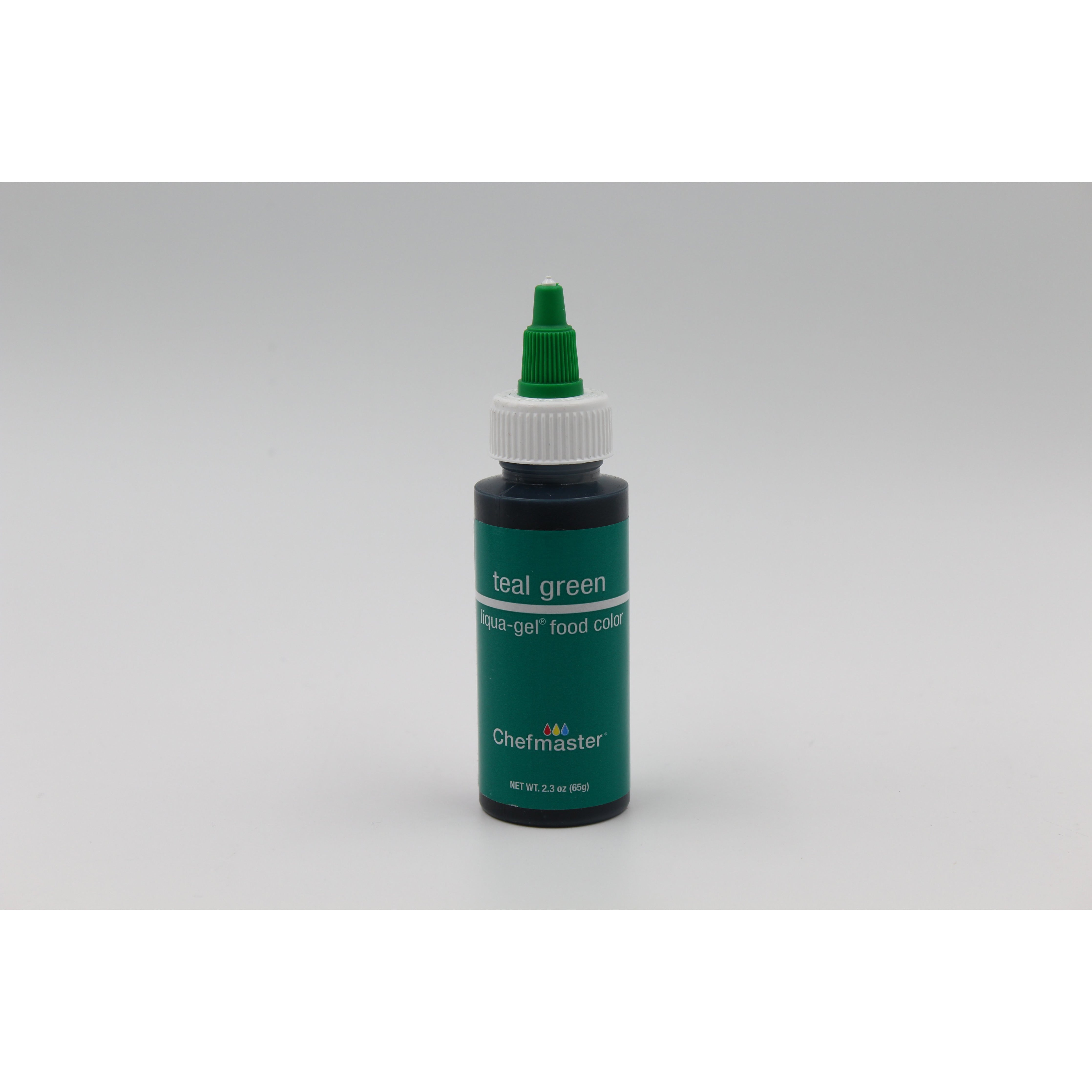 Chefmaster Teal Green Liqua-Gel Food Coloring (# 5034) 2.3 OZ - Papagino Foods Inc.
