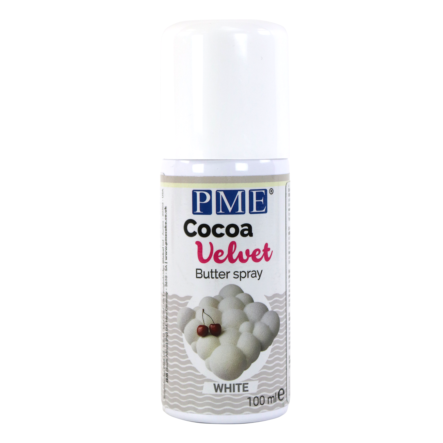 Cocoa Velvet Spray - White ( 100ml - 3.38 OZ) #LS902 - Papagino Foods Inc.
