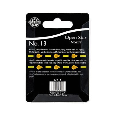 JEM Nozzle - Open Star #13 #NZ13 - Papagino Foods Inc.