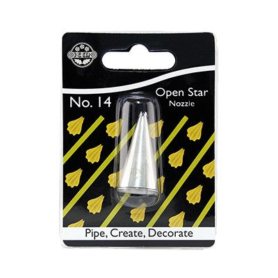 JEM Nozzle - Open Star #14 #NZ14 - Papagino Foods Inc.
