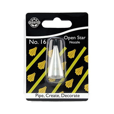 JEM Nozzle - Open Star Tip #16 #NZ16 - Papagino Foods Inc.