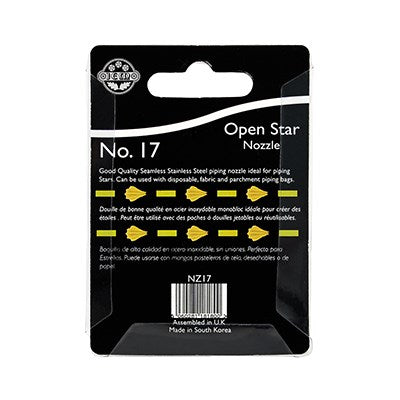JEM Nozzle - Open Star #17 #NZ17 - Papagino Foods Inc.