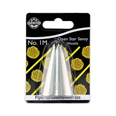 JEM Nozzle - Small Open Star Savoy Nozzle #1M #NZ1M