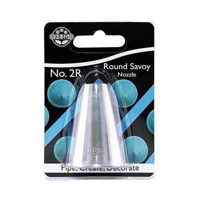 JEM Nozzle - Medium Plain Round Savoy #2R  #NZ2R - Papagino Foods Inc.