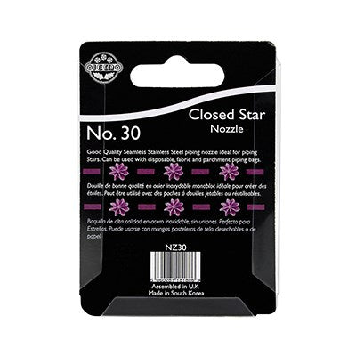 JEM Nozzle - Closed Star #30  #NZ30 - Papagino Foods Inc.