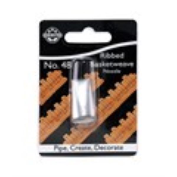 JEM Nozzle - Ribbed Only Basketweave #48 #NZ48 - Papagino Foods Inc.