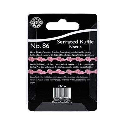 JEM Nozzle - Serrated Ruffle Nozzle #86 #NZ86 - Papagino Foods Inc.
